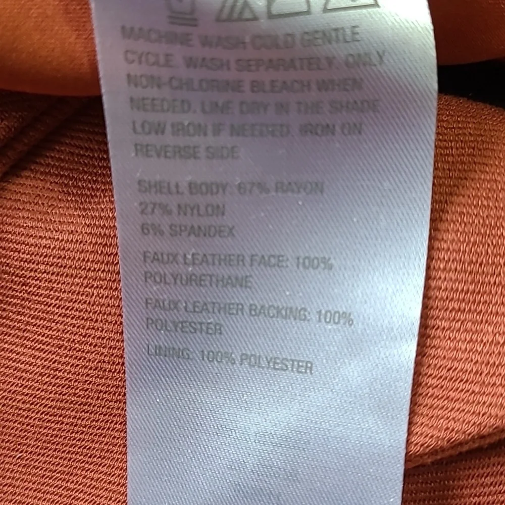 NWOT G by Giuliana copper colored cropped jacket Sz 2 or M - Picture 8 of 8